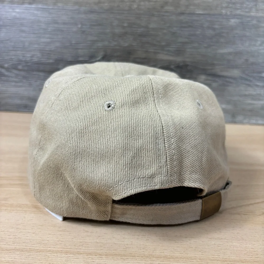 Alpha Tau Omega Hat Cap Strap‎ Back Brown Tan One Size Adjustable